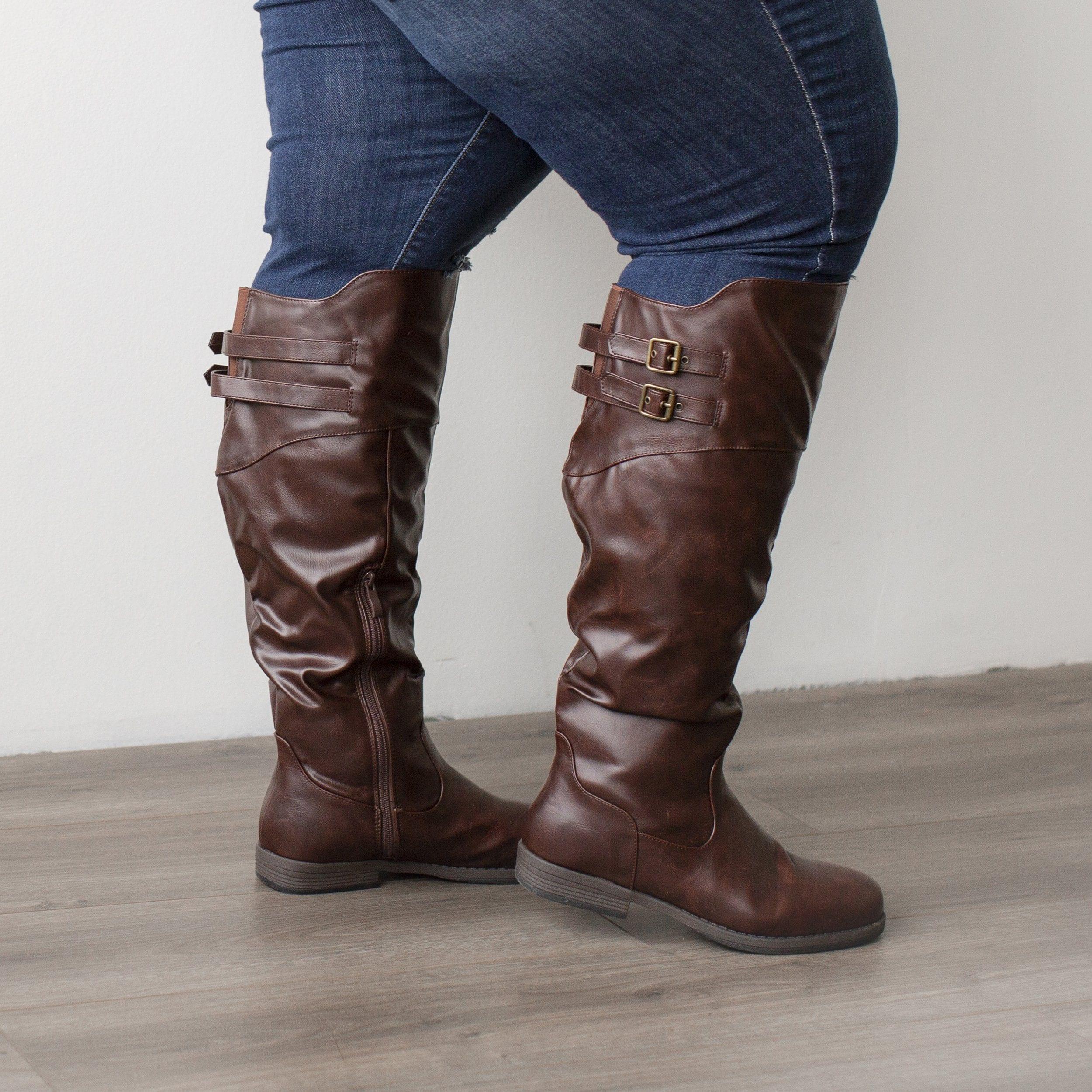 Tori Extra Wide Calf Boot | Women's Faux Leather Boots | Journee Collection