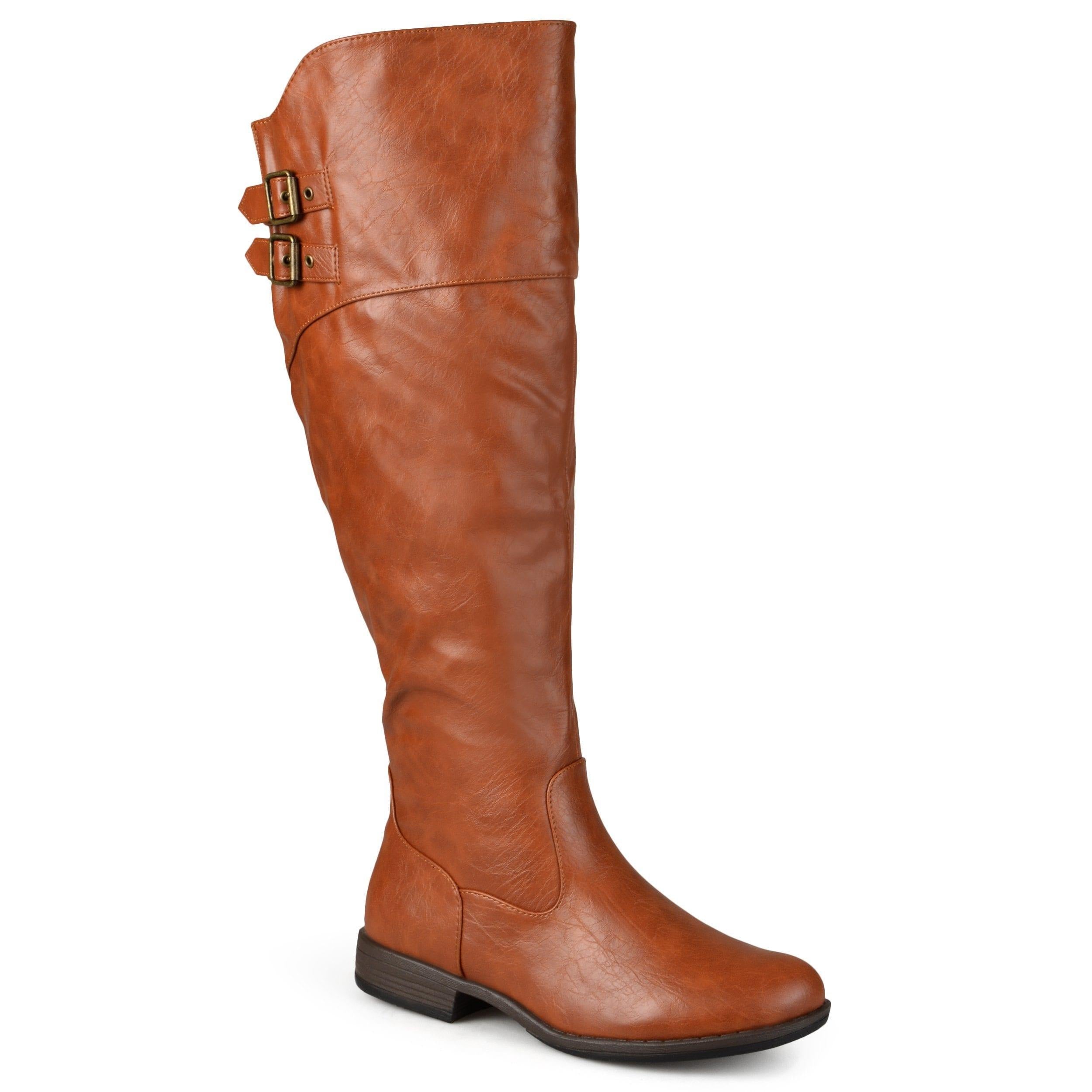 journee collection womens extra wide calf knee high riding boots