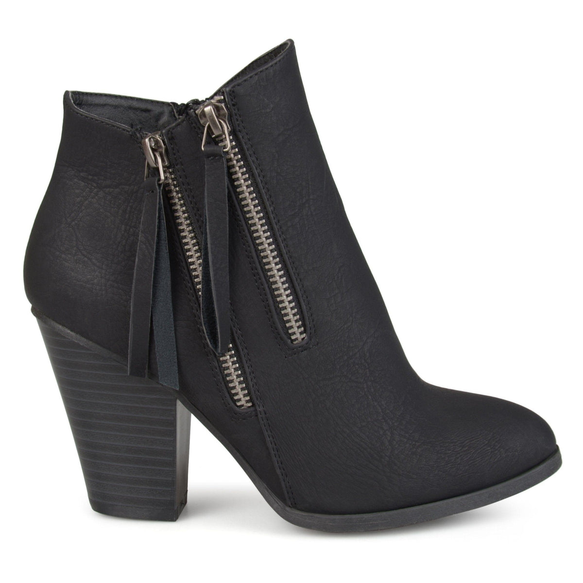 Vally Bootie | Women's Faux Leather Ankle Boots | Journee Collection