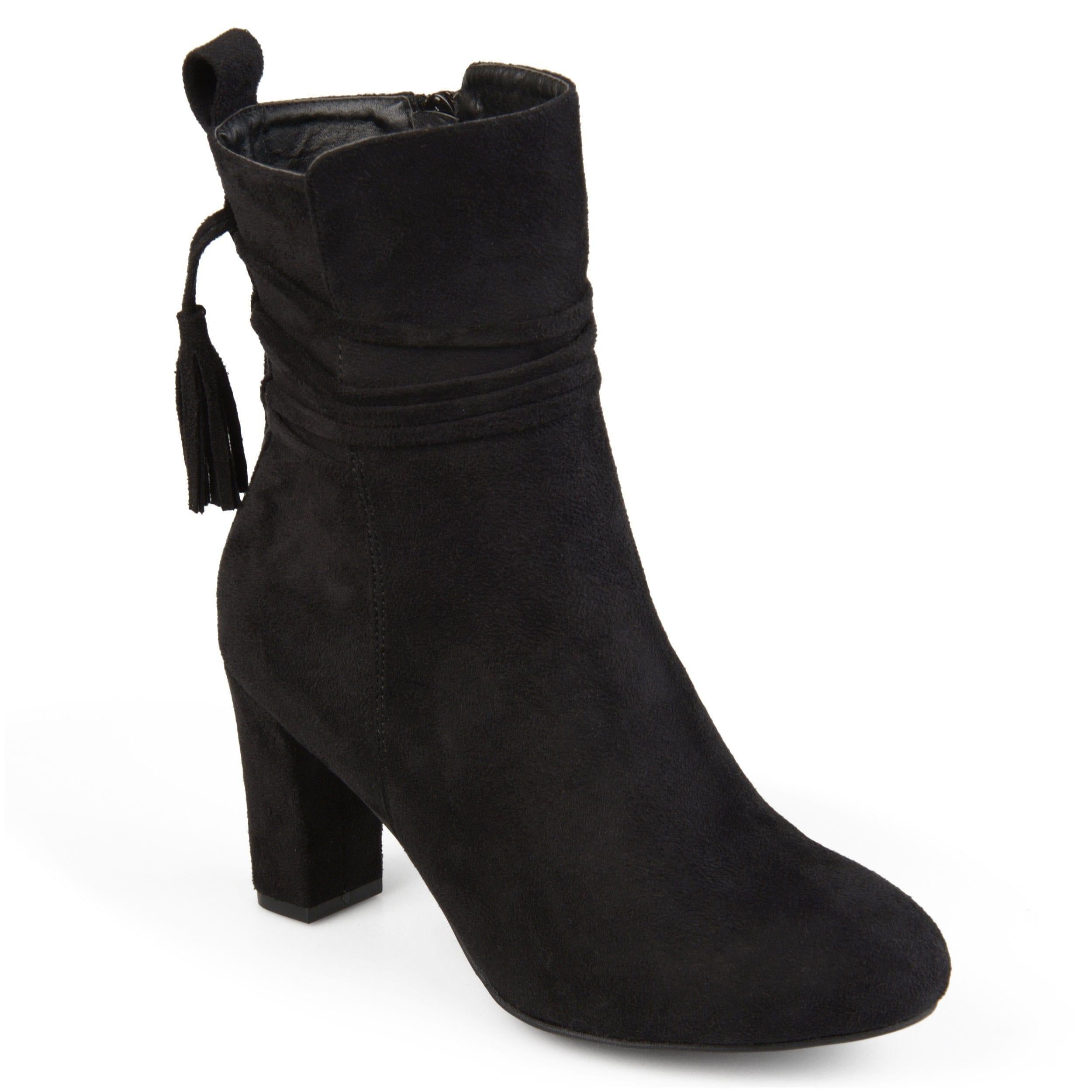 Zuri Booties | Faux Suede High-Heels | Journee Collection