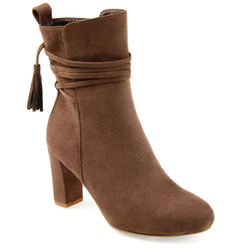 Zuri Booties | Faux Suede High-Heels | Journee Collection