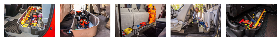 DU-HA 2017-2021 Ford F250-F550 SuperDuty Crew Cab Underseat Cab Storage