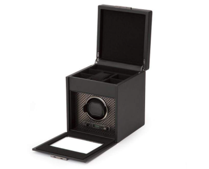 WOLF AXIS Single Winder With Storage - LUX Watch Winders
