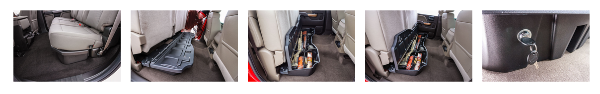 DU-HA 2014-2018 Chevy Silverado/GMC Sierra Light Duty Crew Cab Underseat Lockbox Storage