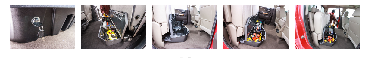 DU-HA 2015-2021 Ford F-150 Super Crew Cab Underseat Lockbox Storage