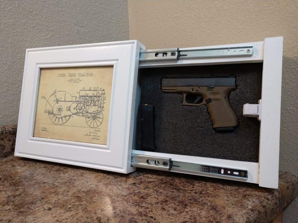 photo frame gun safe