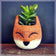 Animal planter, Fox planter