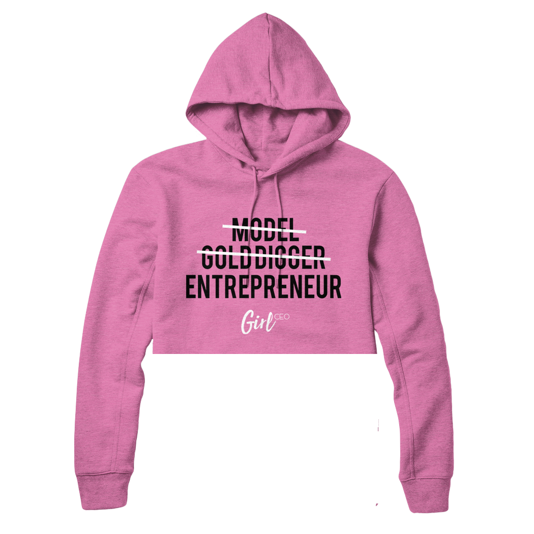 Download Pink Girl CEO Crop Hoodie - THE GIRL CEO STORE