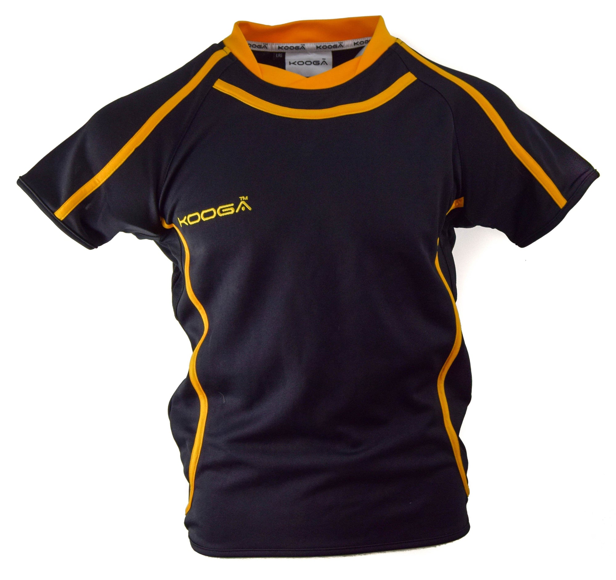 Kooga Burner Rugby Jersey (Black/Gold 