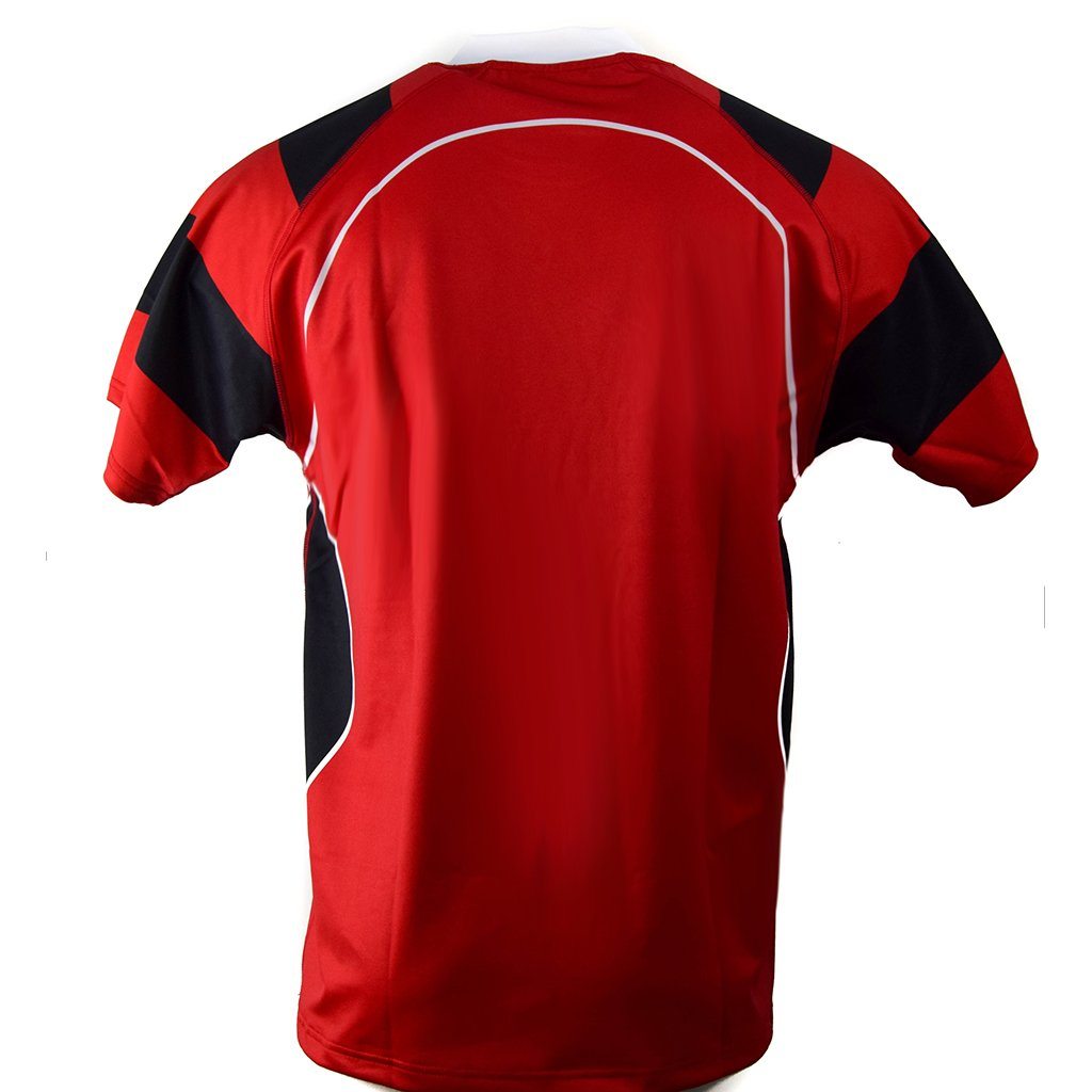 Kooga Cardiff II Rugby Jersey (Red/Black): Clearance Sets - Ruggers ...