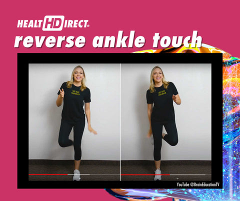 Reverse ankle touch