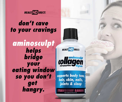 AminoSculpt Liquid Collagen won't break your fast and it can help you from becoming #hangry. | Health Direct USA