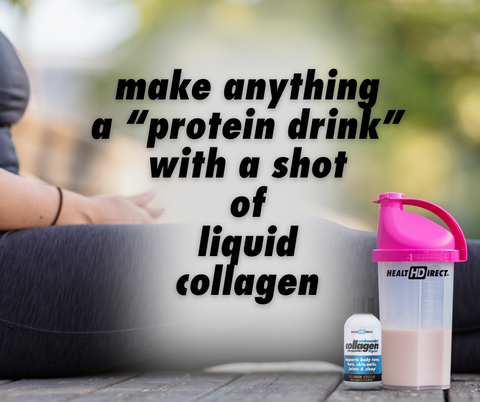 Health Direct USA | You can turn anything into a protein drink with a fully dissolved, ready to go liquid collagen shot with 10 GRAMS of protein peptides that are instantly absorbed into the bloodstream. Virtually no digestion needed.