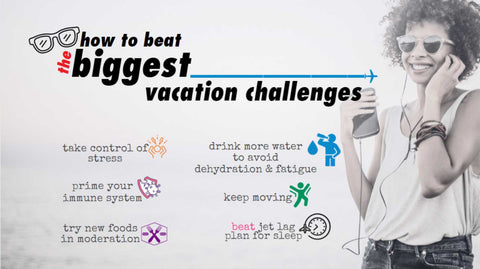 Healthy vacation tips, avoid constipation while traveling, how to stay healthy on vacation