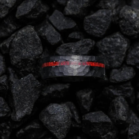 roosewood inlay tungsten ring