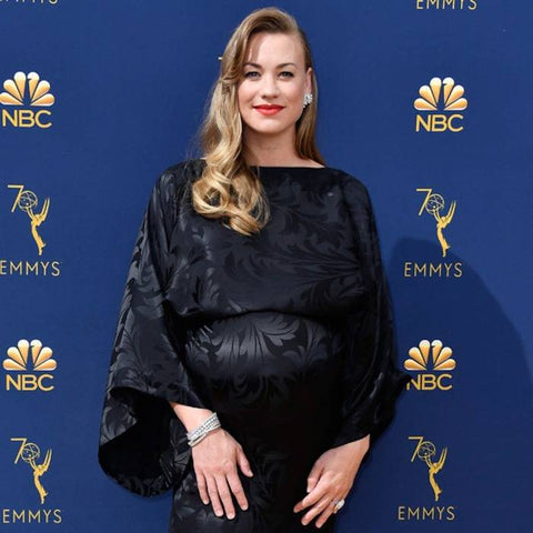 Yvonne Strahovski at the 2018 Emmy Awards