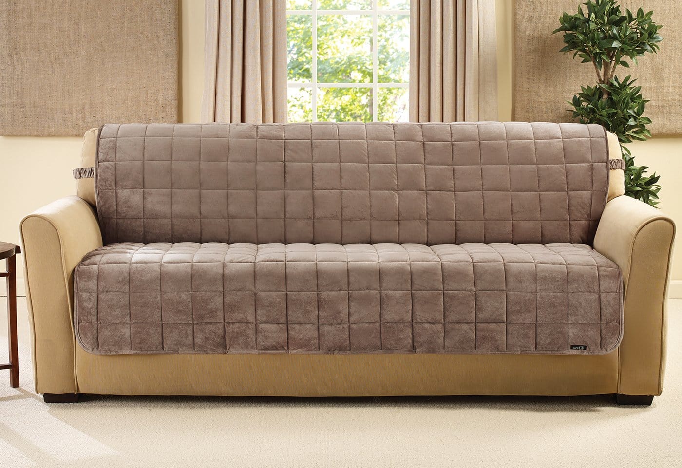 armless leather sofa cover