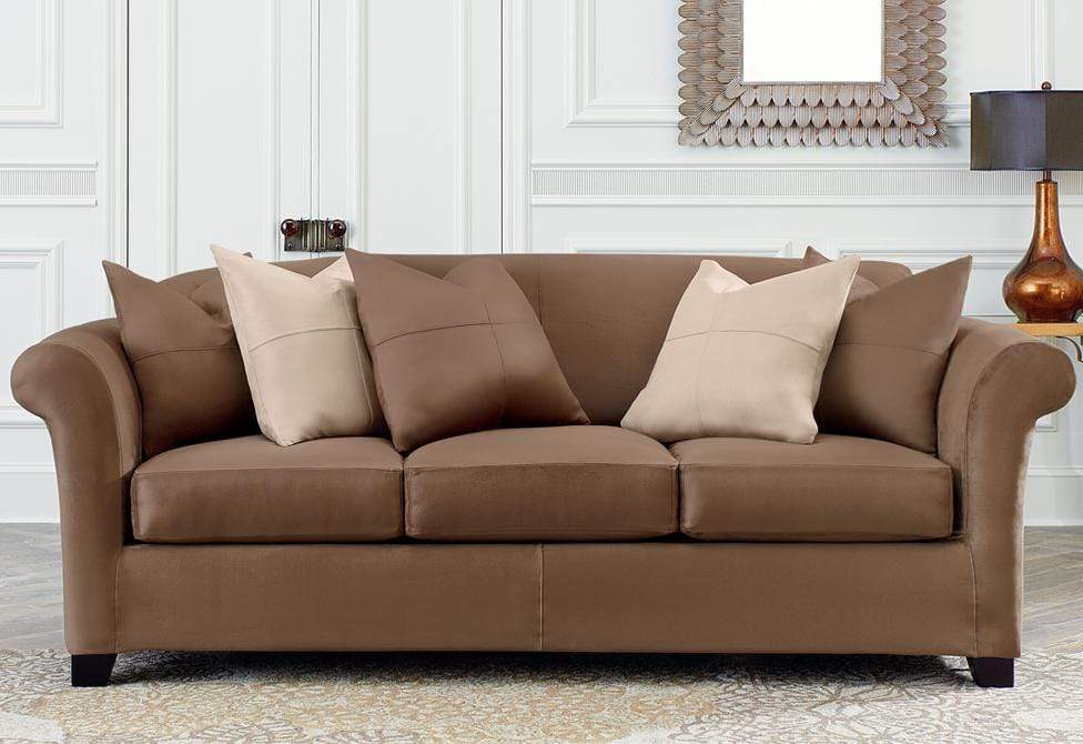 surefit 4pc ultimate stretch leather sofa slipcover