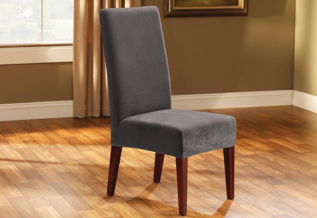 Stretch Oxford Short Dining Room Chair Slipcover