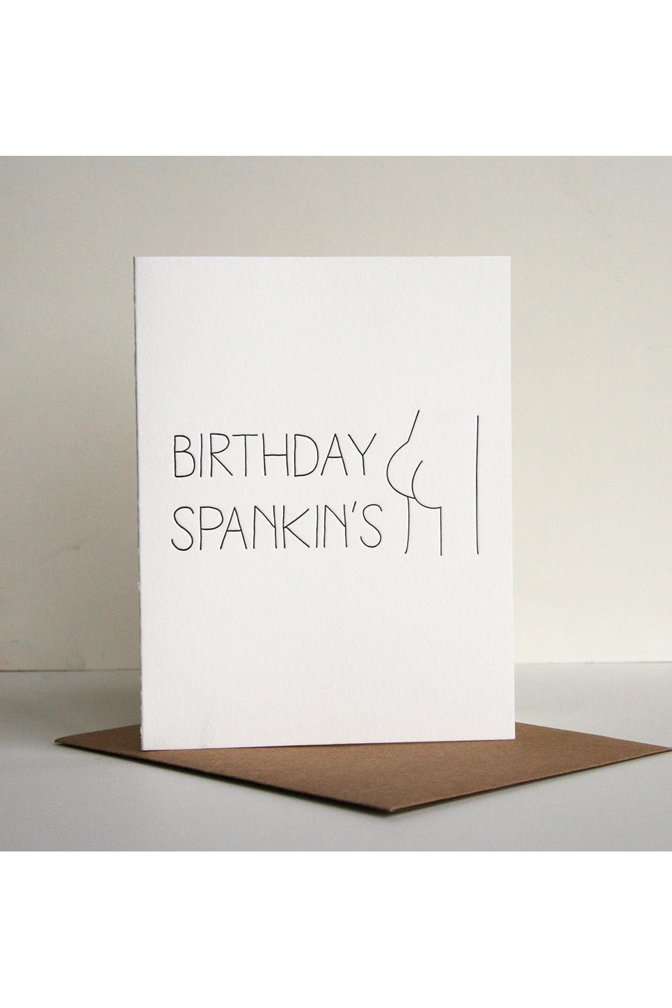 BIRTHDAY SPANKINS' CARD