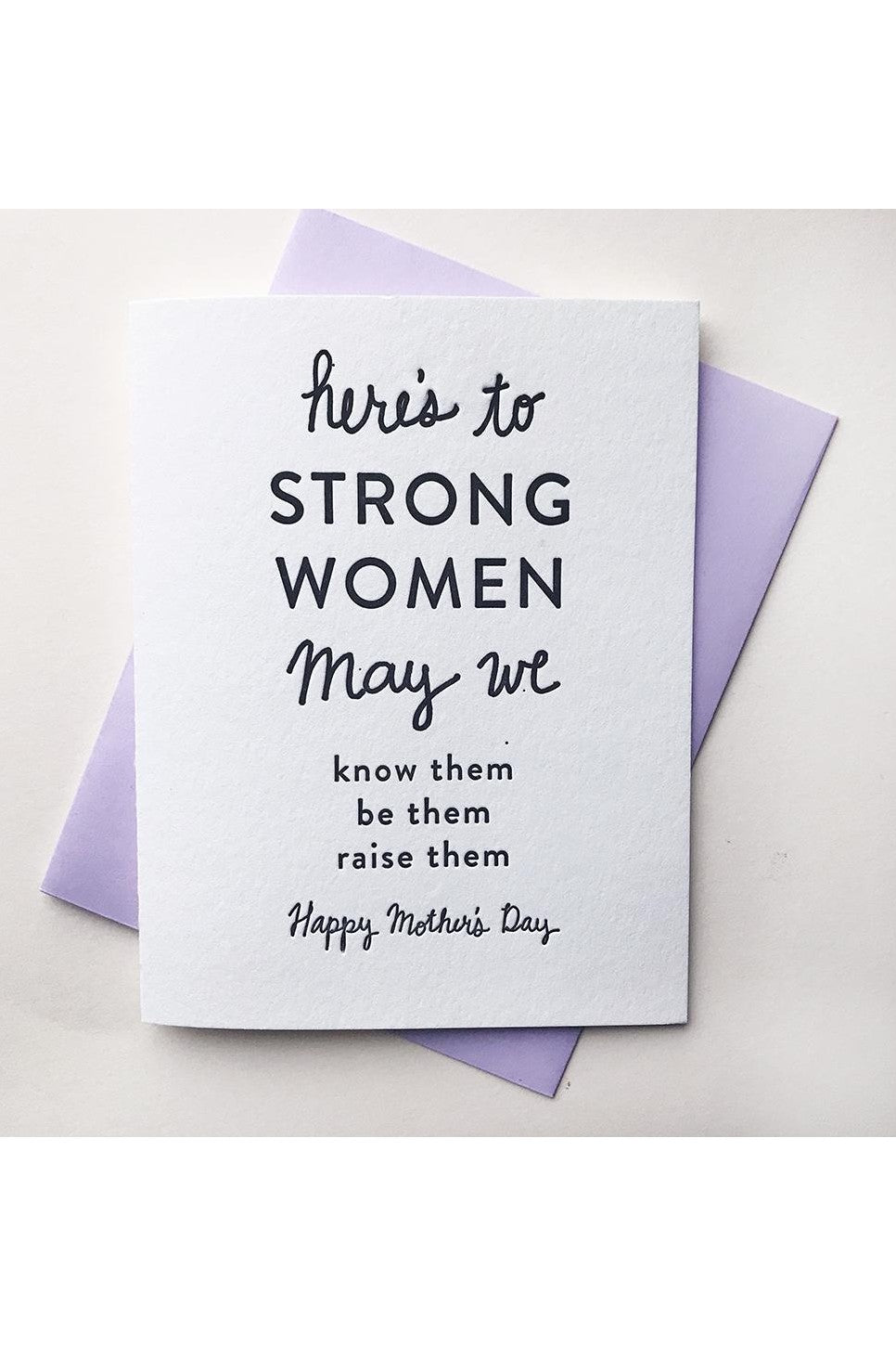 STRONG MOTHER'S CARD