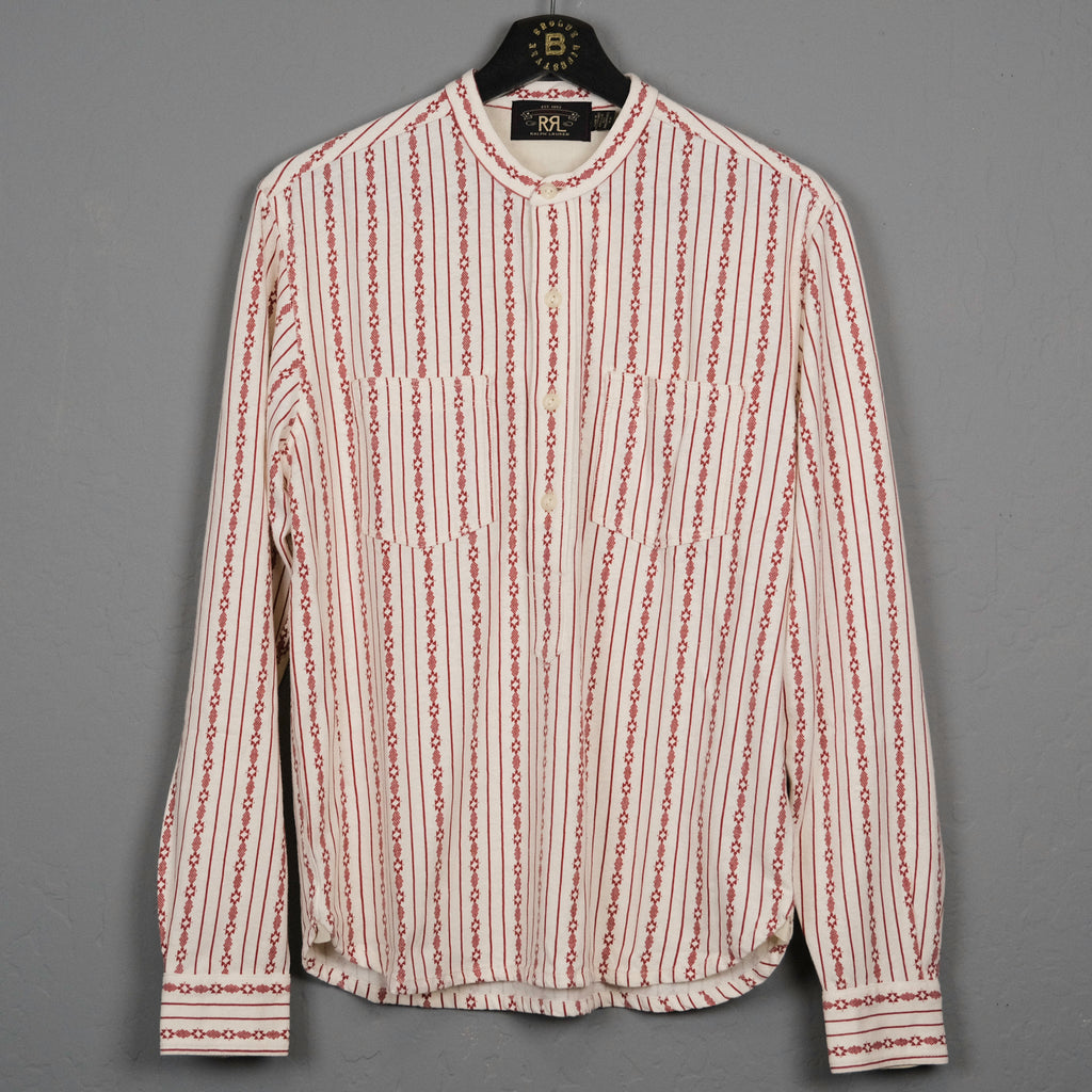 RRL Postcard-Print Linen-Cotton Camp Shirt – BROGUE