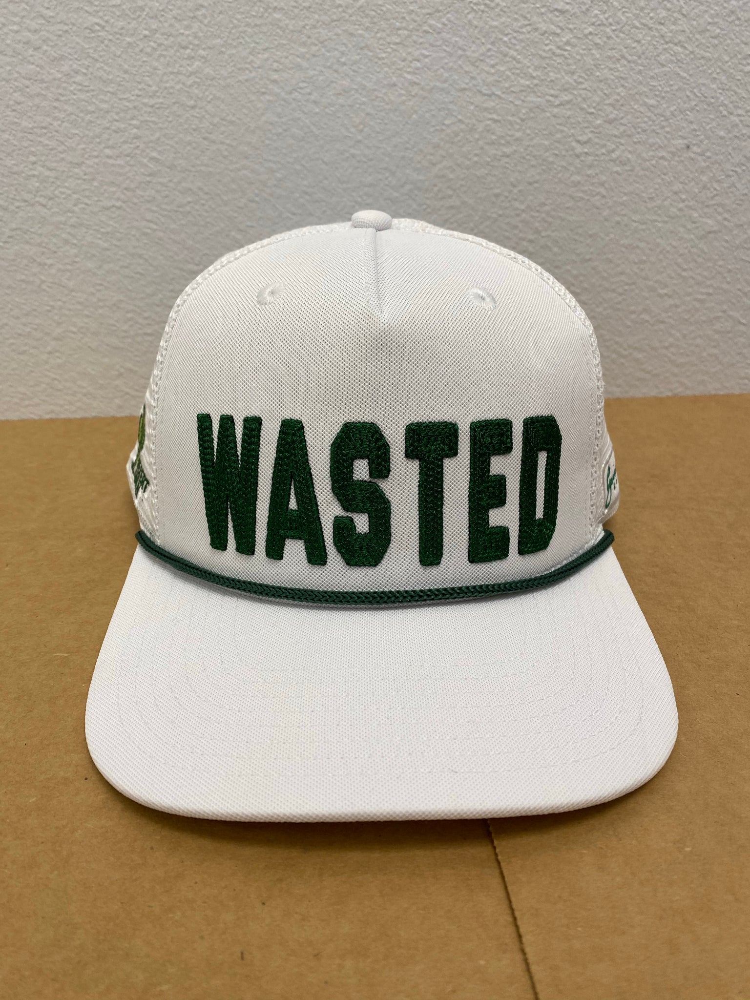 WaStEd Management ROPE Snapback Flat Bill WHITE – Grindin' Golf Co.