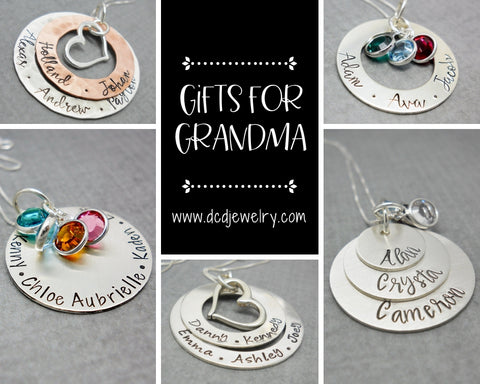 gifts for grandma | personalized necklace