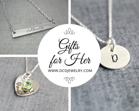 gifts for her personalized necklace