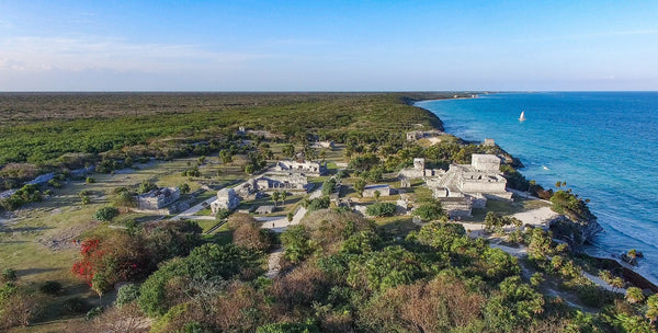 Tulum, Tulum ruins, Spanish Explorers, tulum Mexico, The Botanical Journey, Aerial of Tulum, Roberto Argenton photography