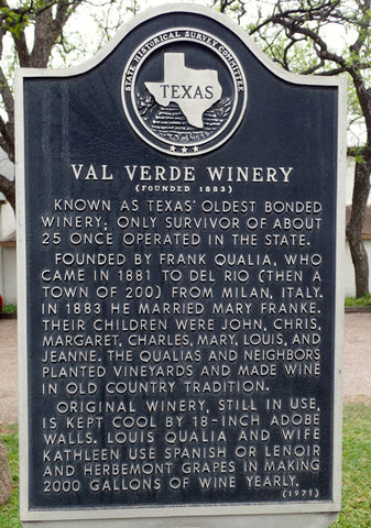 Val Verde Winery, Texas, The Botanical Journey