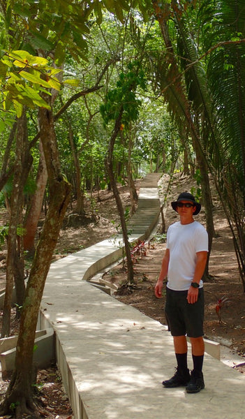 Walking to Cahal Pech, Belize