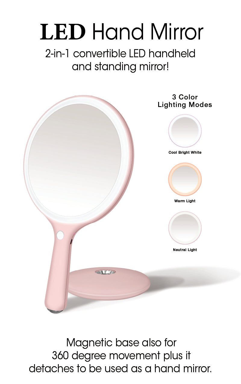 Light Up Handheld Mirror (Iridescent) - Makeup Mirrors – Case-Mate