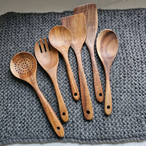 Wooden Measuring Spoon, Set of Spoons Teak Wood Cooking