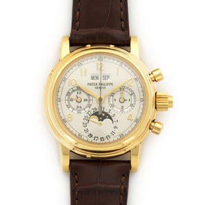 Patek Philippe Yellow Gold Perpetual Calendar Split Seconds Watch Ref. 5004J