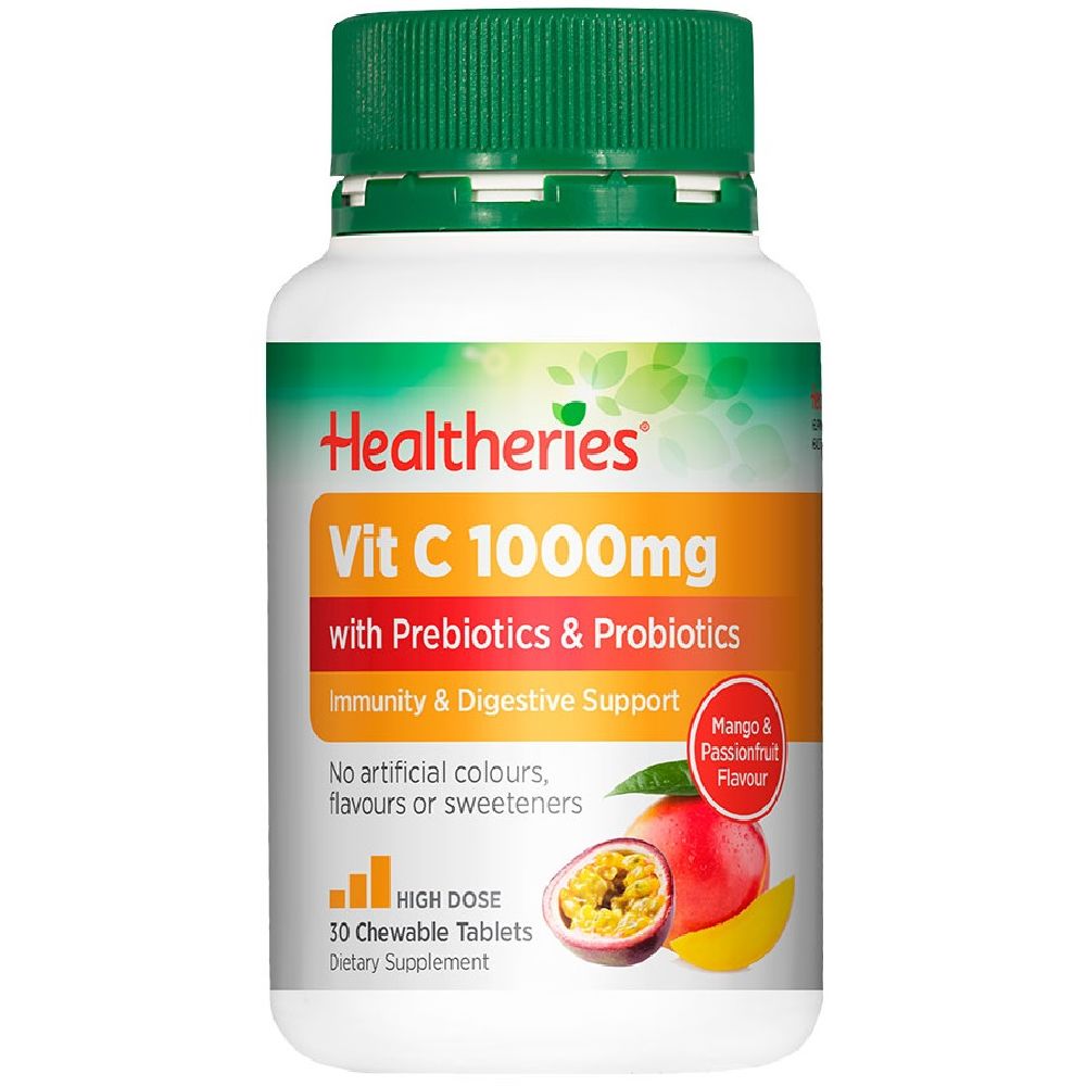 Healtheries Vit C 1000mg With Prebiotics Probiotics The Brand Outlet Oz