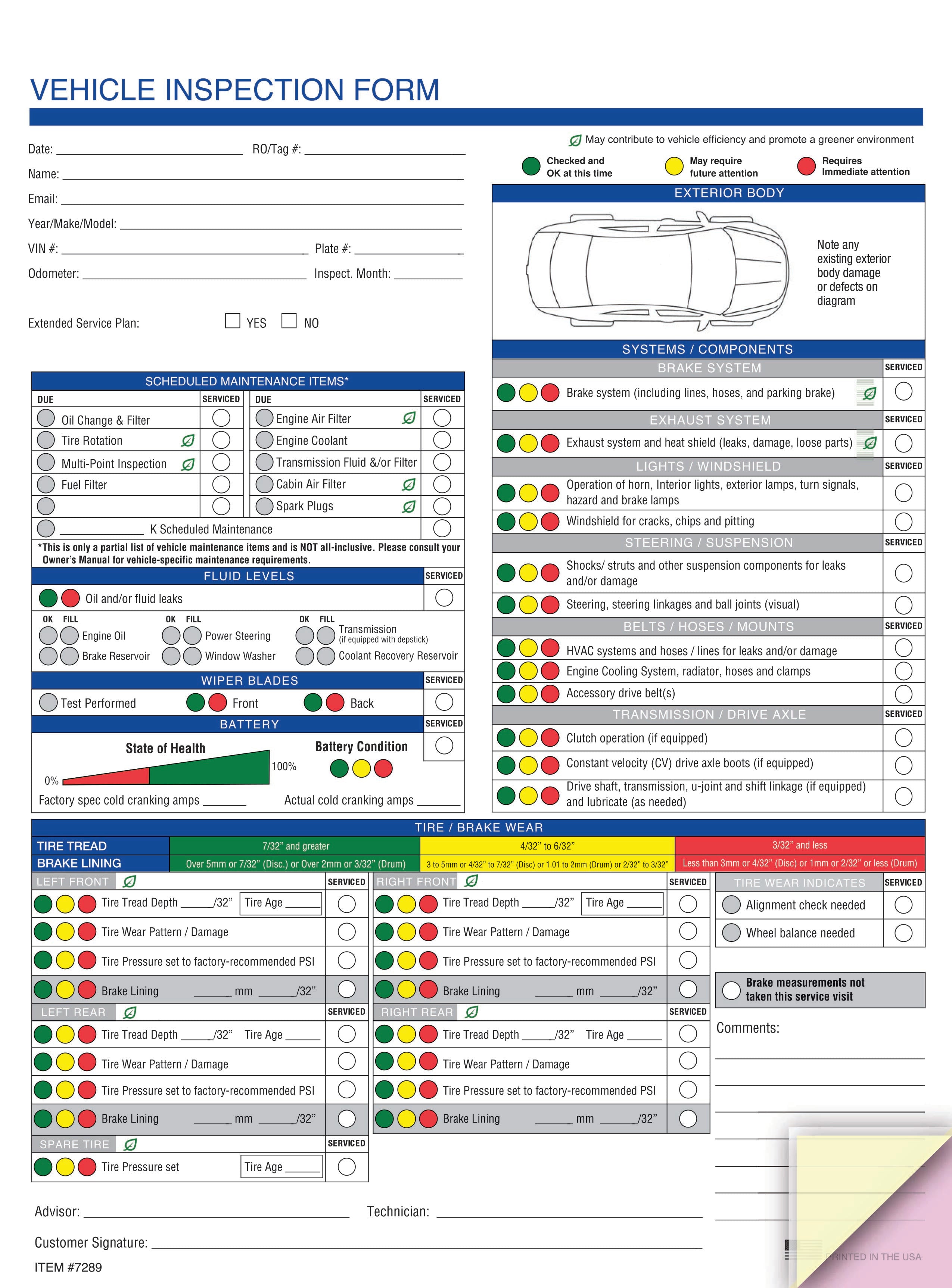 Vehicle Inspection Checklist Template from cdn.shopify.com