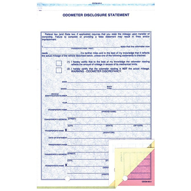 mileage statement