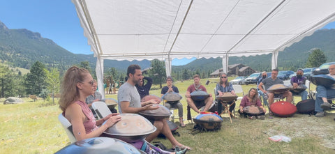 Adrian Ensor at Steel Mountain Handpan Gathering