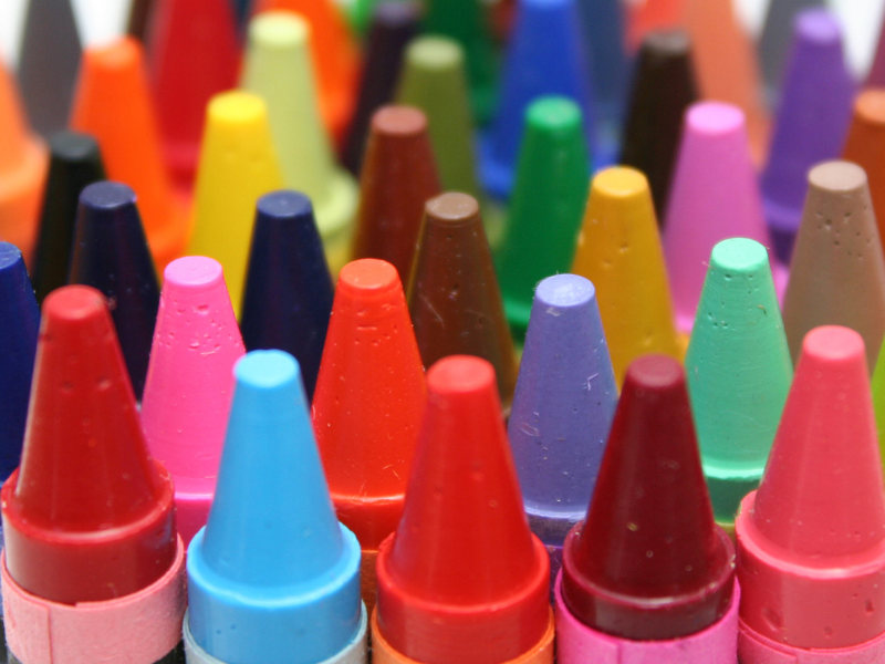 various crayons