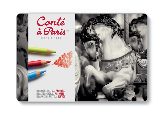 Conte a Paris Carre Crayon 12 Set Portrait