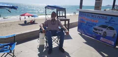 sillas para playa con climatizacion de exteriores nebulizacion