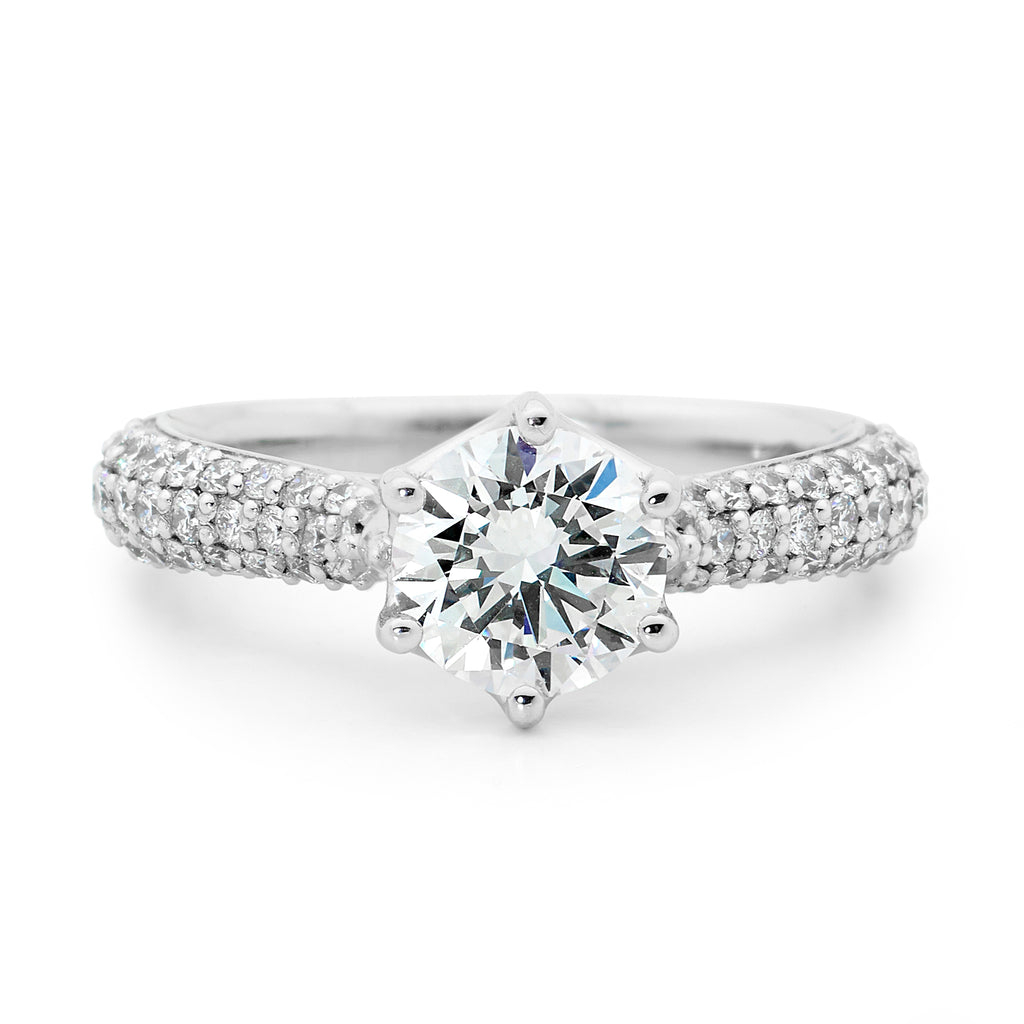 Pave Set Engagement Ring – Linneys Jewellery