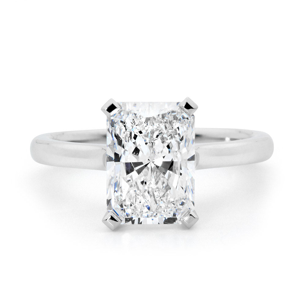 Radiant Cut Solitaire Diamond Ring – Linneys Jewellery