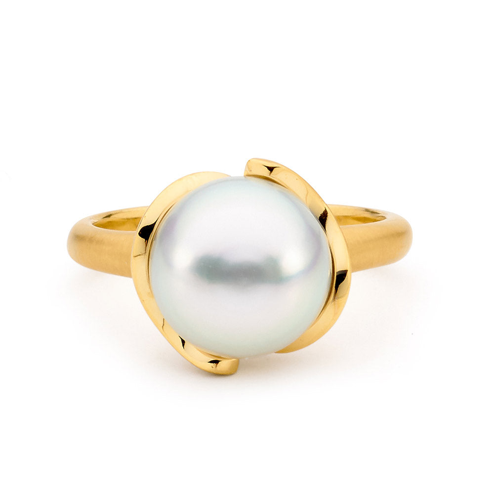 Australian Pearl Matt Finish Ring – Linneys Jewellery