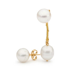 pearl stud earrings