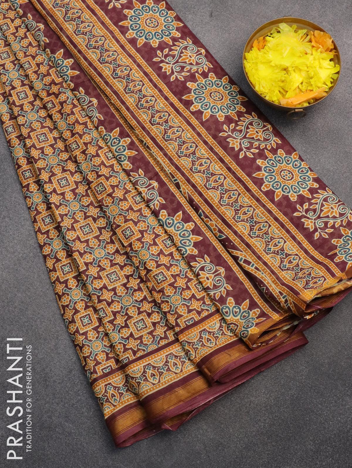 plain silk sarees with small border | ICS012 | Gorgeous Bandhani | 50%  Cashback - AB & Abi Fashions