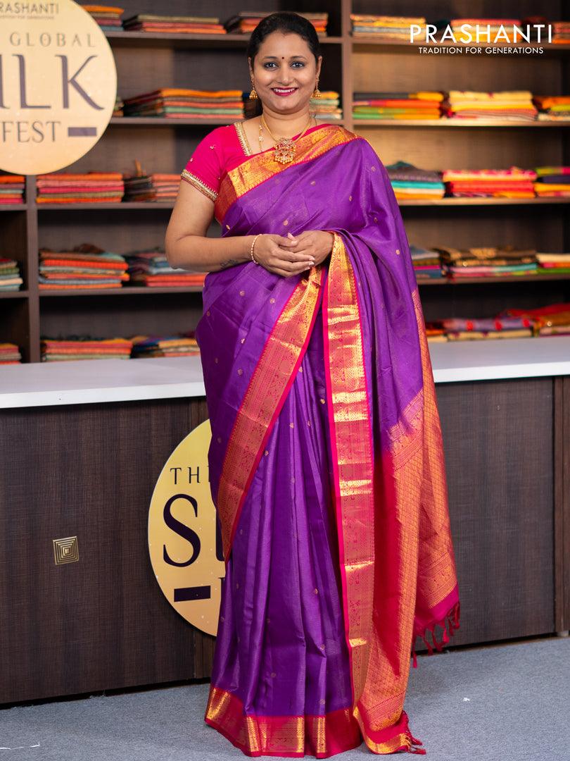 Pure Kanjivaram Silk Saree | Buy Indian Kanjivaram Sarees Online |  KalaNiketan