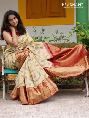 Pure Kanjivaram Silk Magenta Pink Handloom Saree with Zari Border – Sunasa