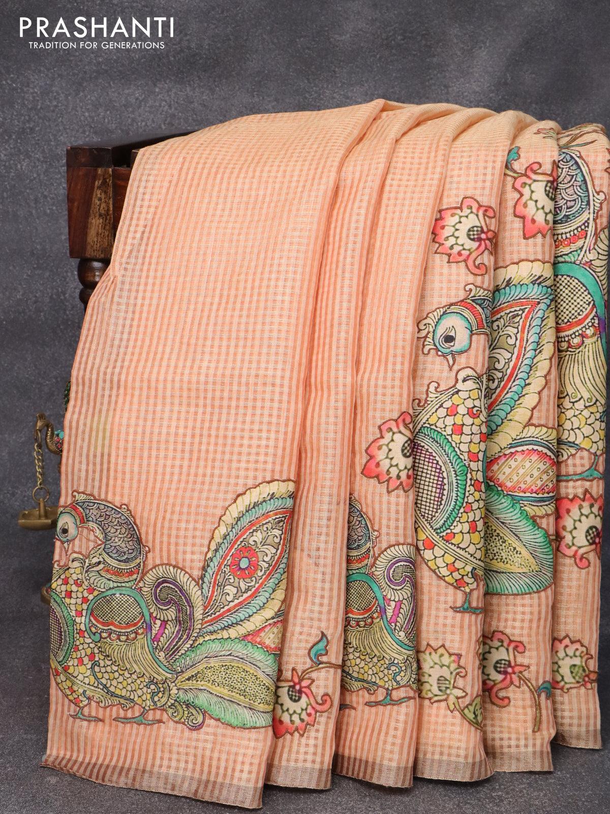 Kalamkari cotton Sarees by Prashanti @ Rs. 790/- | 06 May 22 - YouTube